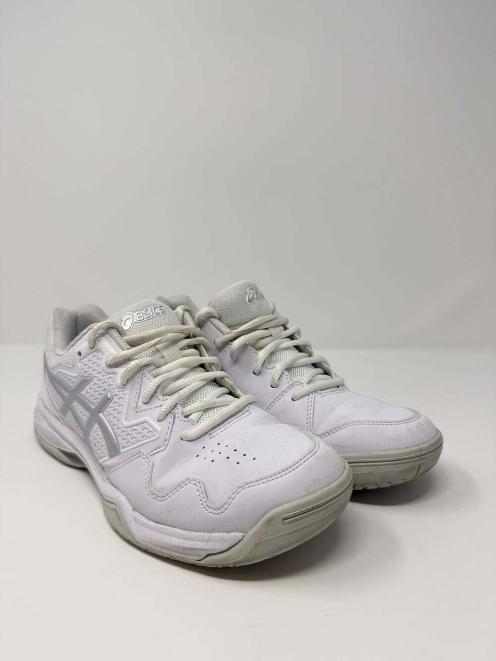ASICS Women's Gel-Dedicate 7 Clay Trainers, White Pure Silver, Size 8.5 US